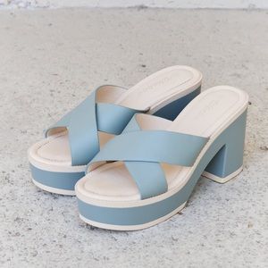 Cherish The Moments Contrast Platform Sandals Weeboo